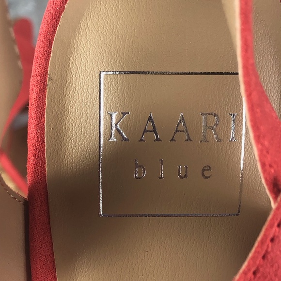 KAARI BLUE VERA Coral Strappy Suede Sandals - Picture 10 of 12